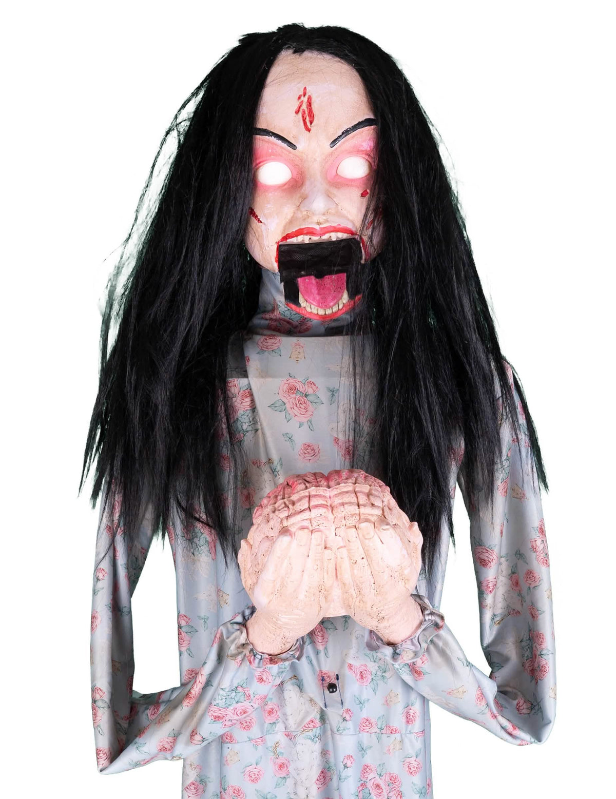 Animirana dekoracija zombi koji jede mozak 200 cm