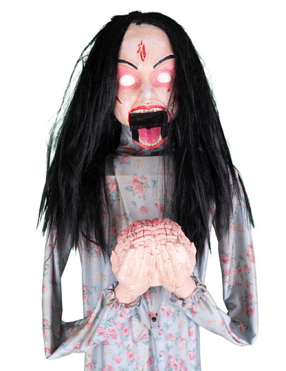 Animirana dekoracija zombi koji jede mozak 200 cm