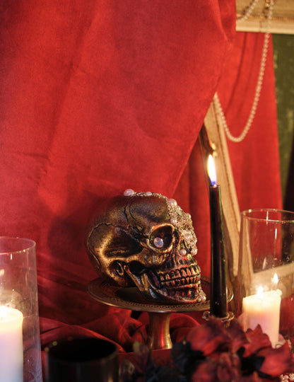 Ukrašeni dijamanti lubanje 16 x 15 x 21 cm