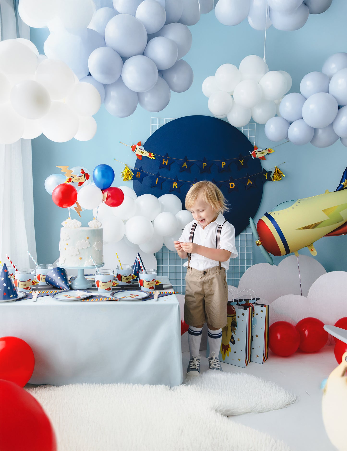 Ukrašavanje torte u obliku malog aviona 29 cm