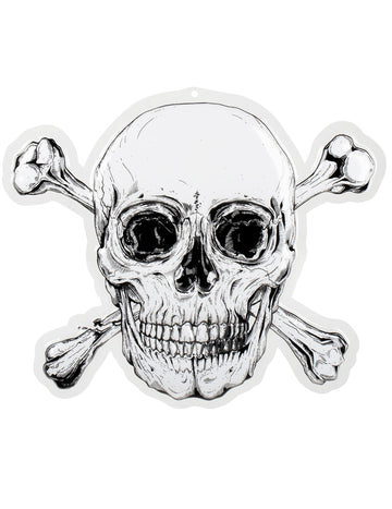 Pirate Jolly Roger plastični zidni dekor 42 x 50 cm