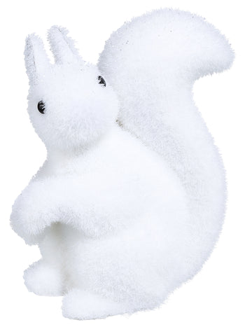 Dekoracija bijele vjeverice 12 cm