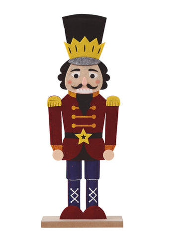 Drveni i filcani ukras Orašar 42 cm, Božićni vojnik