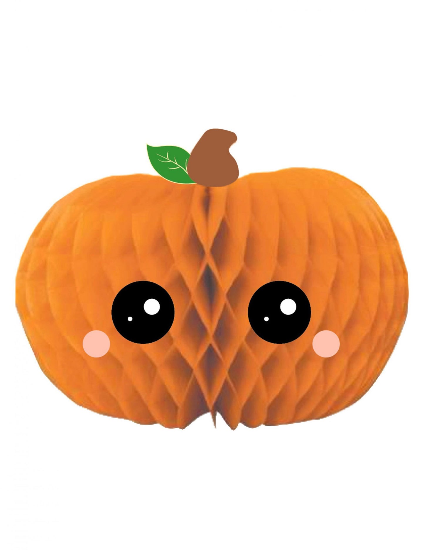 Slatka narančasta bundeva u obliku saća od papira za Noć vještica