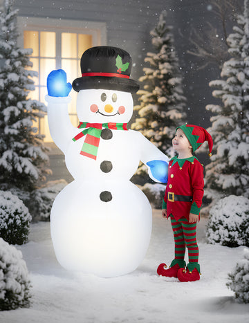 Svjetleća napuhavajuća dekoracija snjegović 150 cm 