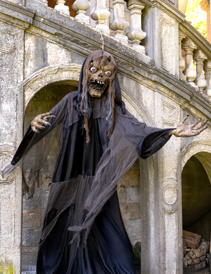 Veliki ukras za Noć vještica: viseća vještica/zombi, 3,50 m