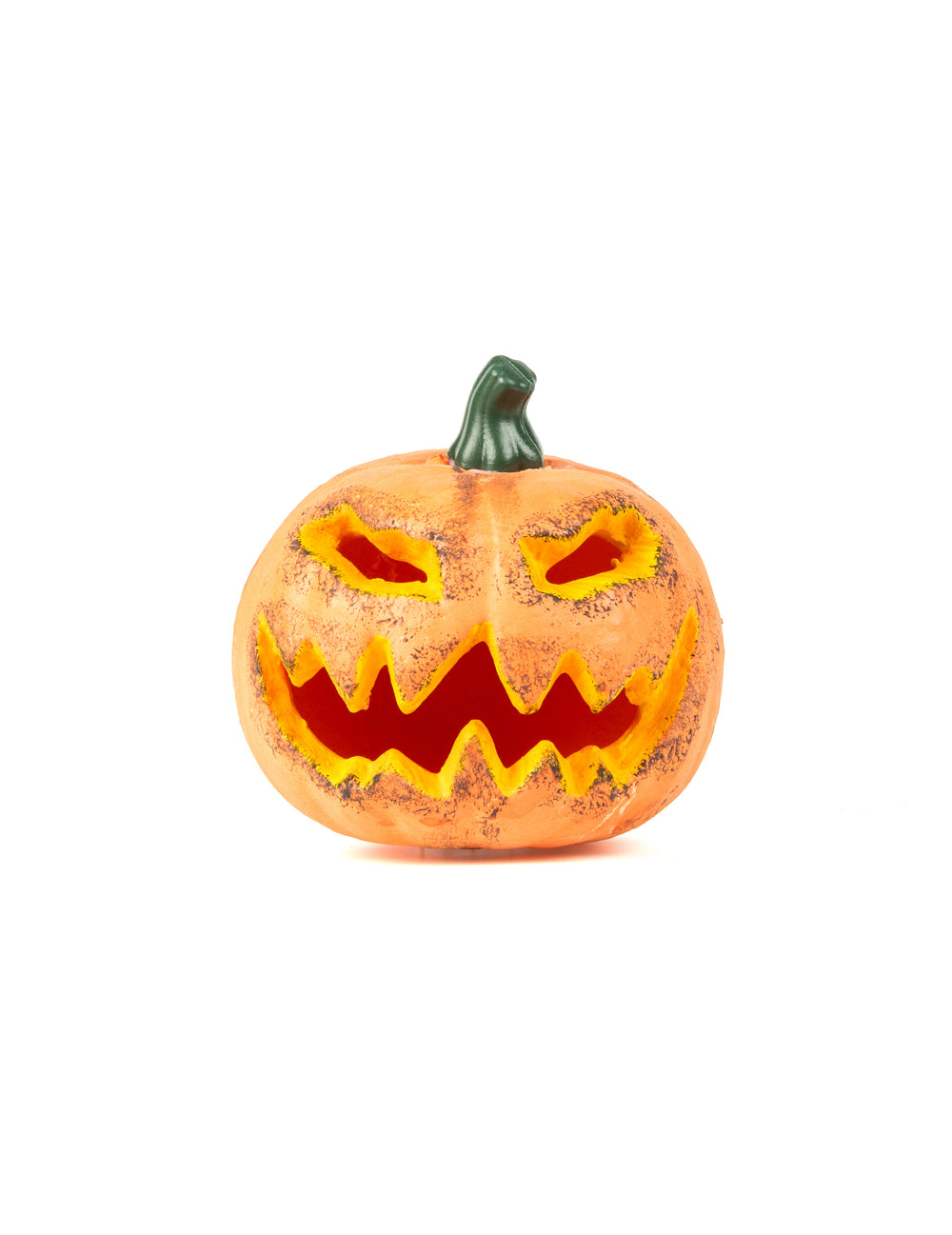 Décoration lumineuse citrouille pour Halloween orange avec visage effrayant