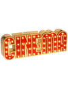 Décoration lumineuse en bois Cinéma pour fête rouge avec éclairage LED