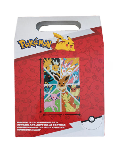 Zidna dekoracija Pokèmon™ Évoli Transformacije 125×85 cm s metalnim ušicama 