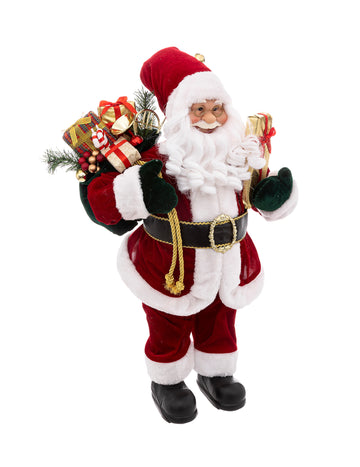 Luksuzni ukras Djeda Mraza 60 cm baršun