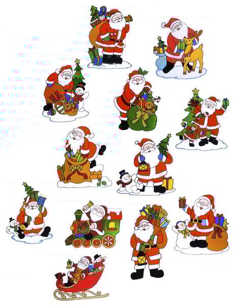 Ukras prozora Djeda Mraza