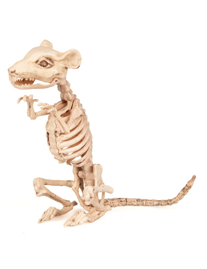 Vue de profil de la décoration rat squelette pour Halloween