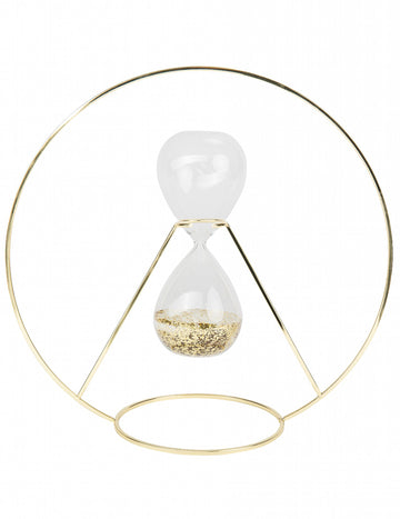 Zlatna metalna pješčana dekoracija 35 cm 