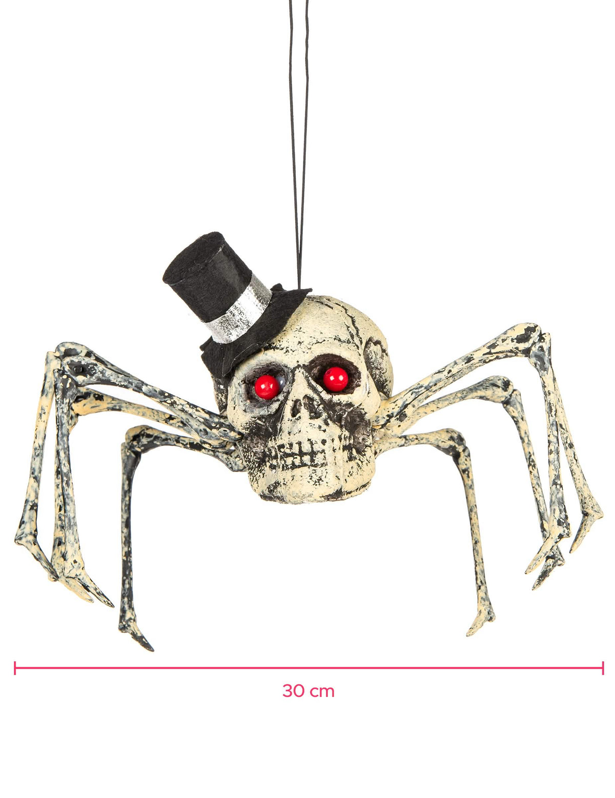 Dimenzije ukrasa s kosturom pauka halloween