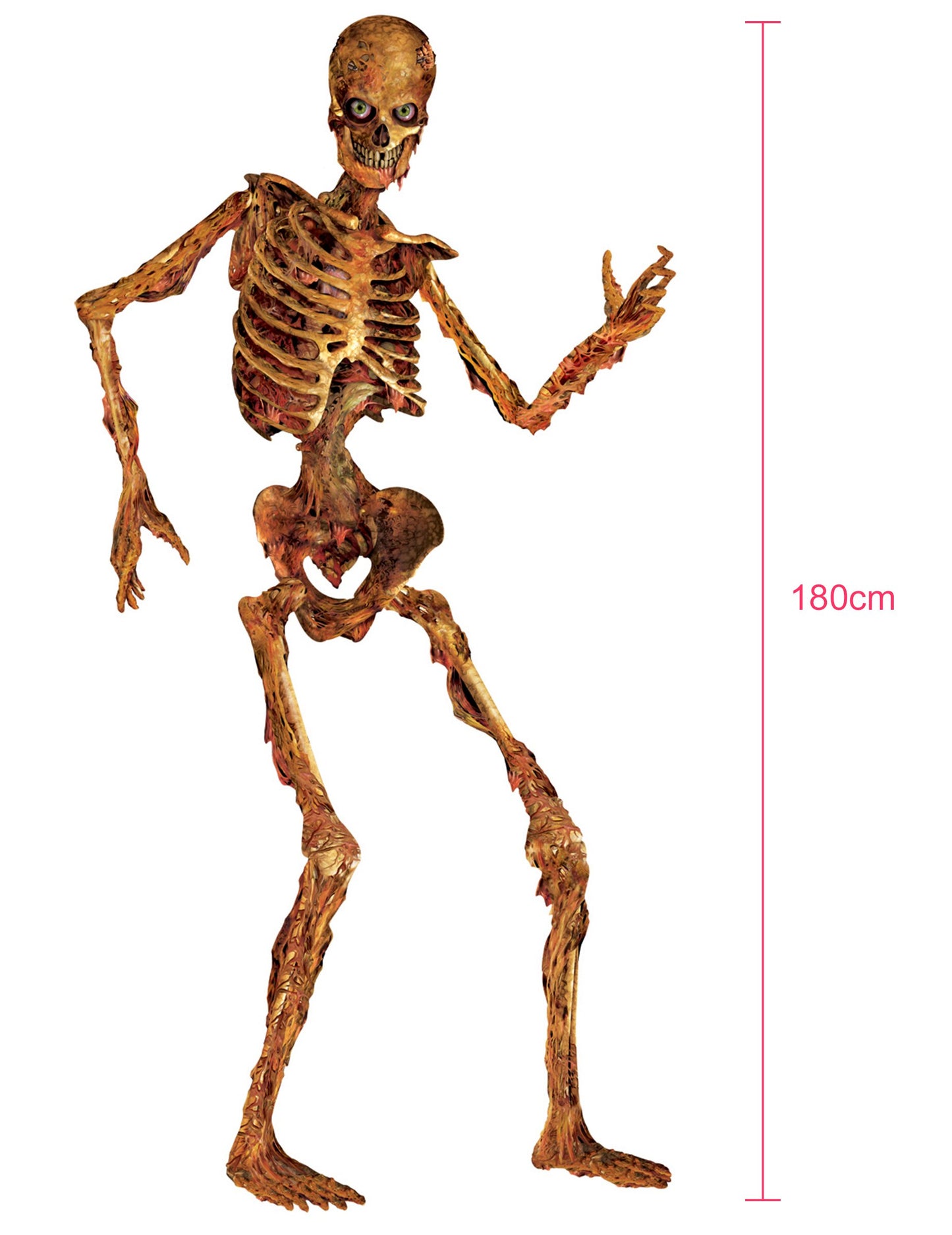 Dekoracijski kostur zglobni u raspadanju 180 cm