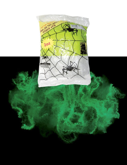 Dekoracija fosforescentnog paukovog platna 56 G Noć vještica
