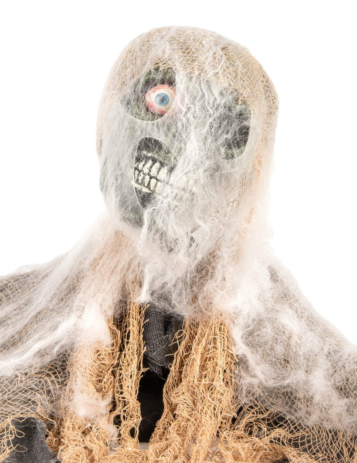 Krupni plan na veoom licu animirane halloween zombie dekoracije