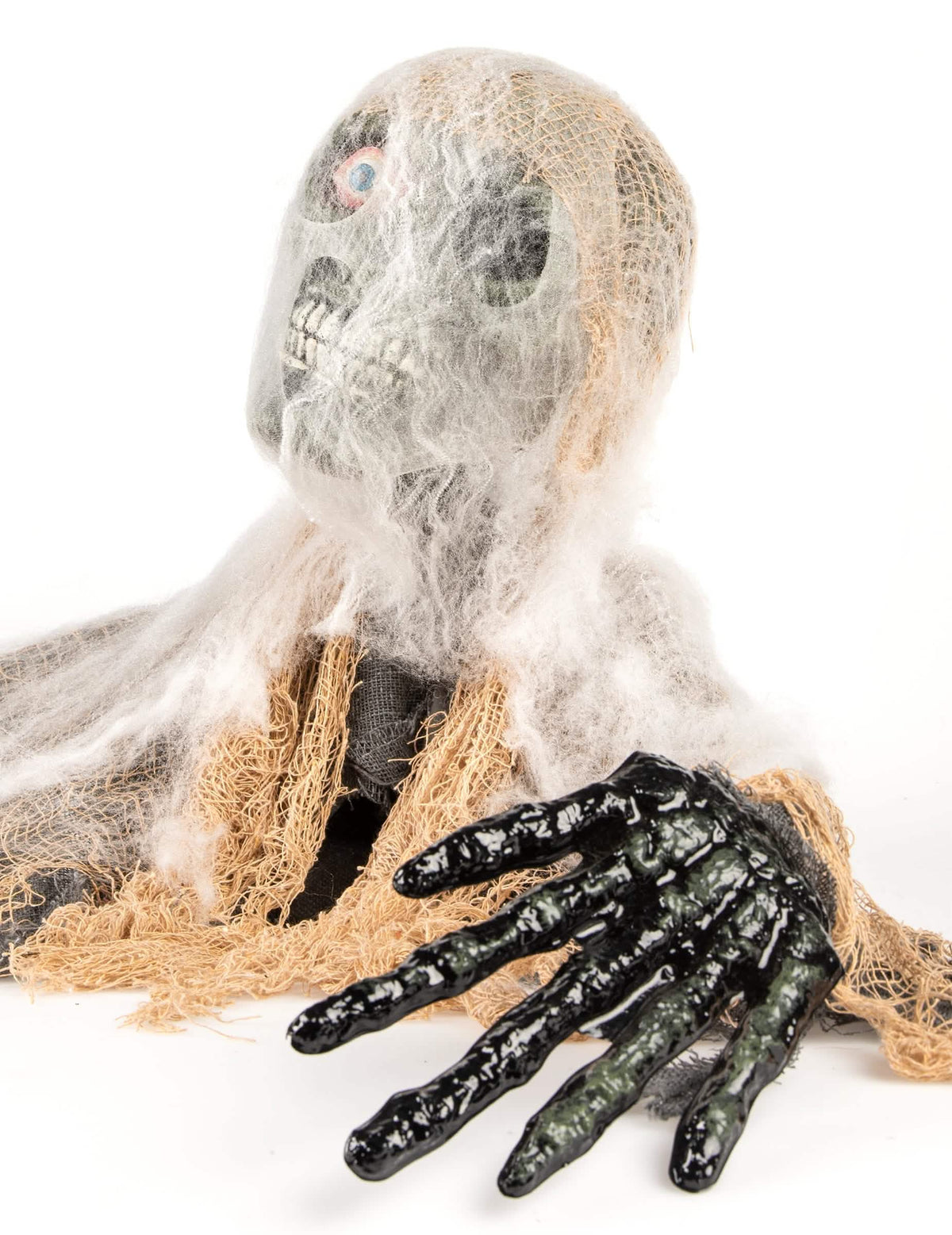 Detalj crne skeletne ruke animirane halloween zombiji dekoracije