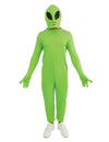 Déguisement d'alien pour adulte vert avec masque cagoule