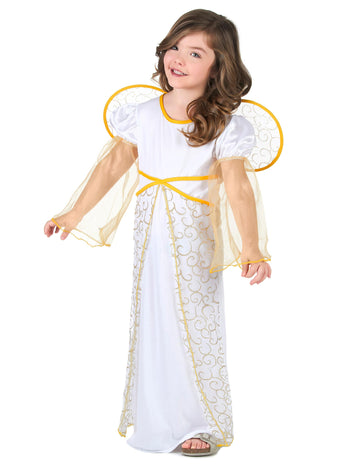 Božićni kostim bijelog anđela za djevojke
