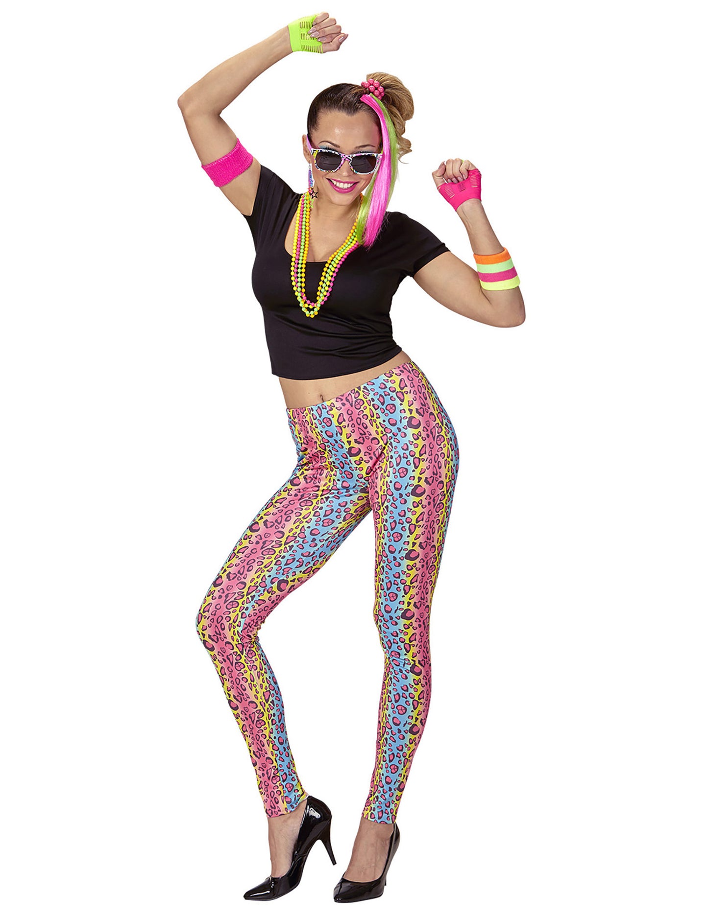 80 -ih prerušena tiskana višebojna panter žena