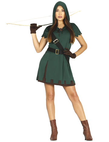 Kostim ženskog zelenog strijelca