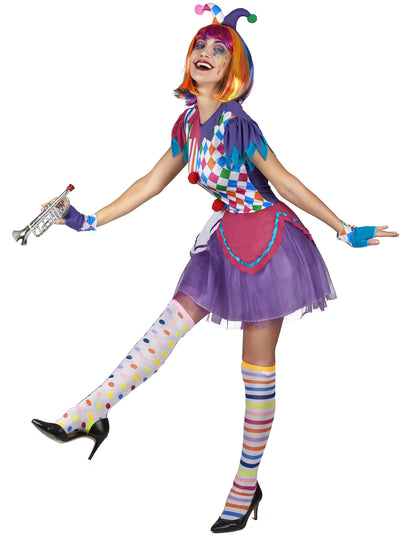Harlequin kostim šarene pompane žene