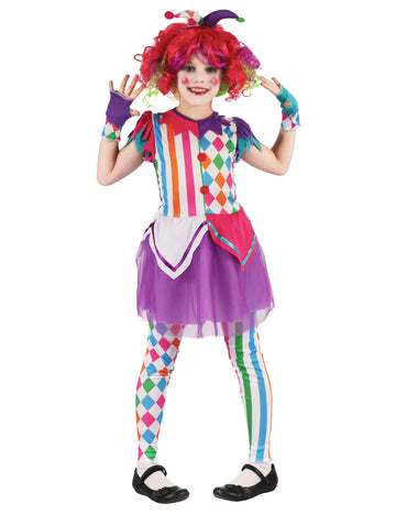 Djevojka šarena arlequine prerušena