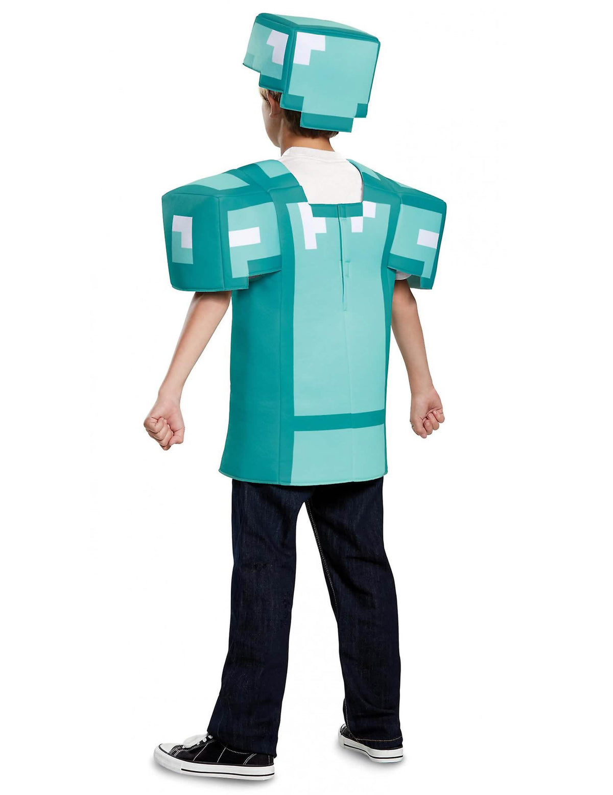 Stražnji pogled na kostim oklopa Minecraft