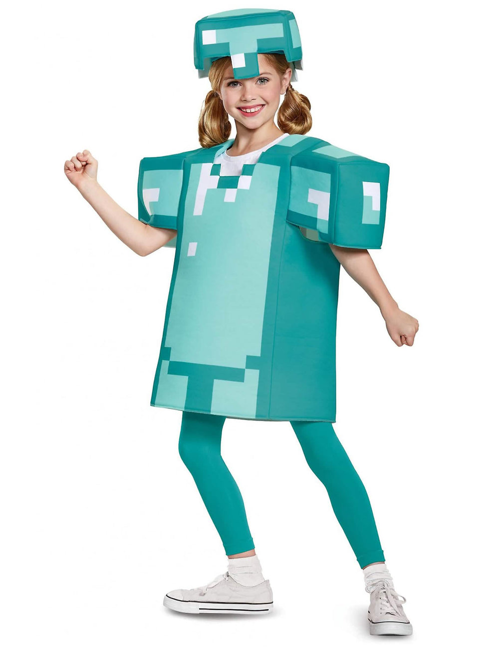 Prednji pogled na Minecraft kostim oklopa za dijete