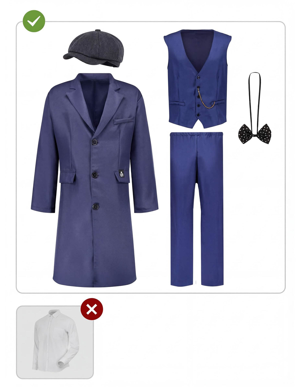 Detalji dijelova kostima Arthur Shelby - Peaky Blinders™