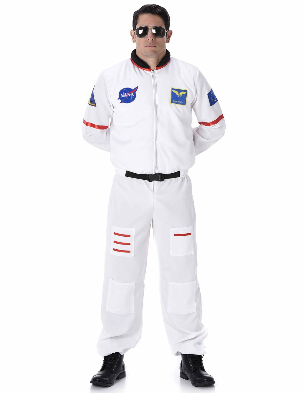 Kostim astronauti za bijela muškarac s NASA našivcima