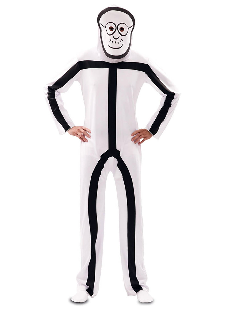 Maska starca za kostim Stickman za odrasli