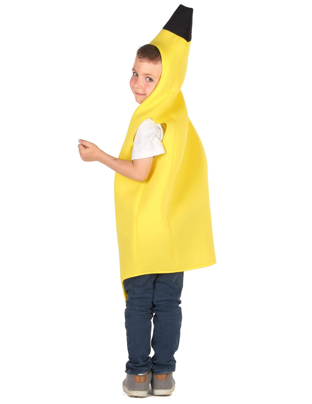 Stražnji pogled na kostim banane za dijete