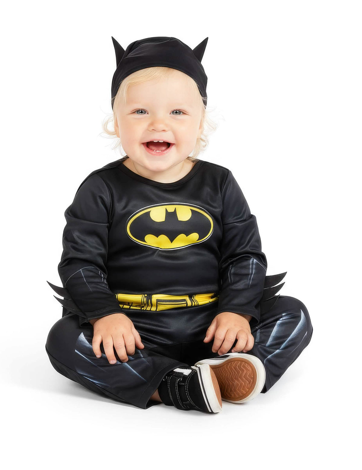 Kostim Batman™ za bebu crna i žuta s kapom s ušima