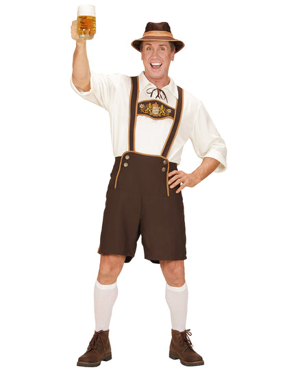 Bavarska smeđa smeđa prerušena čovjeka