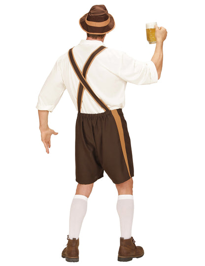 Bavarska smeđa smeđa prerušena čovjeka