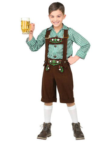Dječački zeleni bavarski kostim