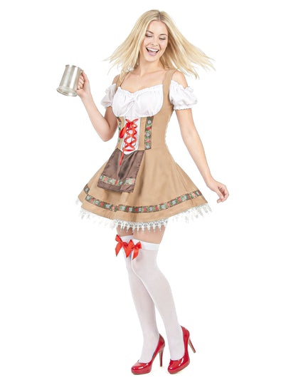Déguisement bavaroise beige femme