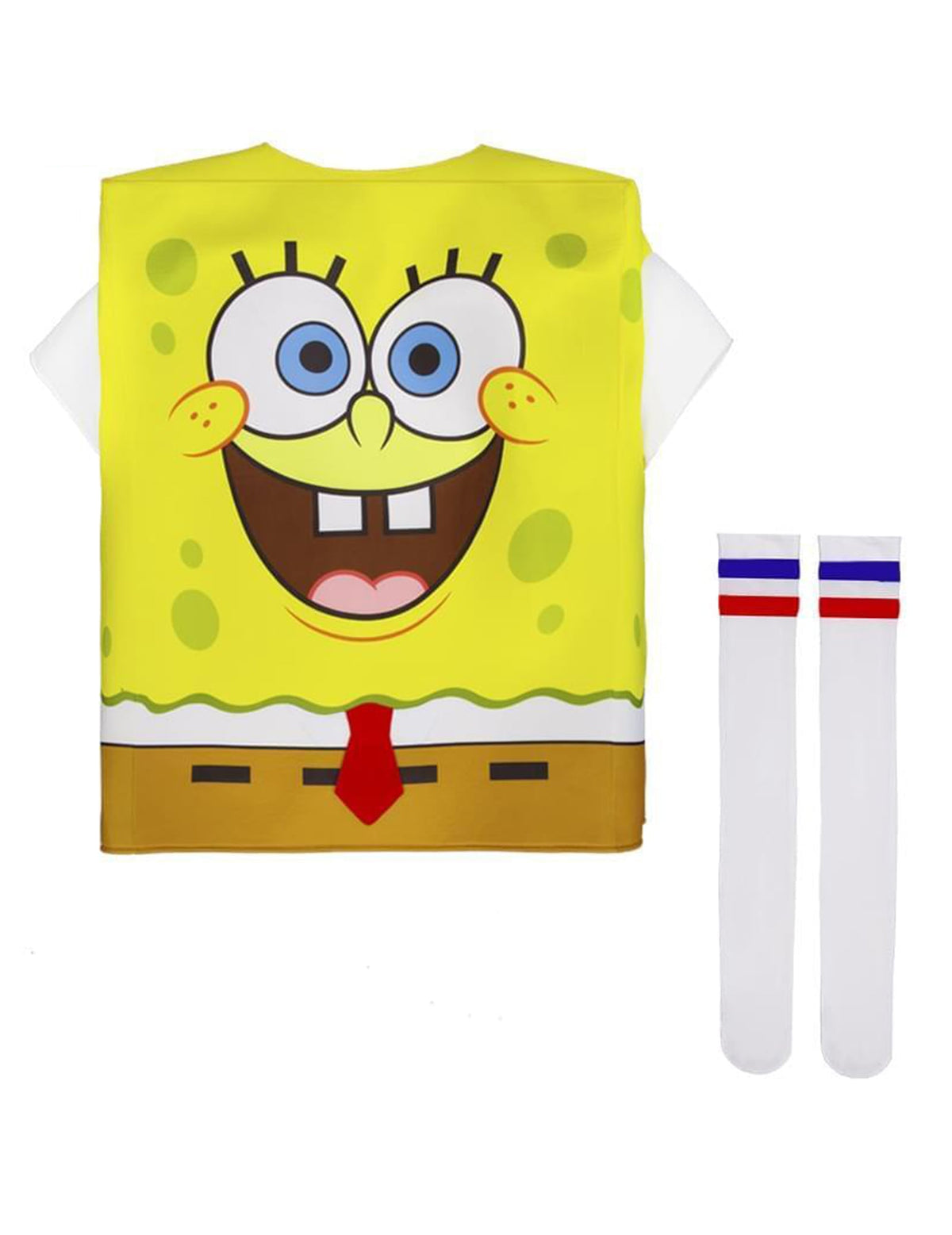 Tunique et chaussettes du déguisement Bob l'Éponge pour enfant