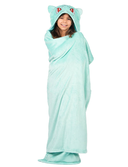 Kostim Bulbizarre polarno pokrivač s kapuljačom za djecu Pokémon™ 