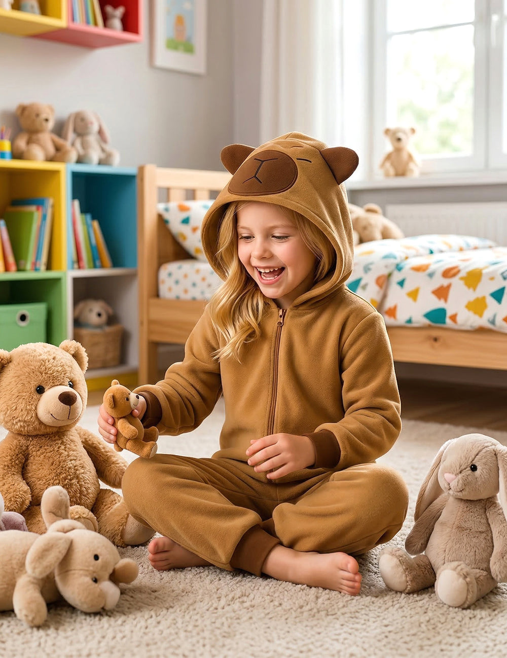 Mise en situation du déguisement Capybara pour enfant