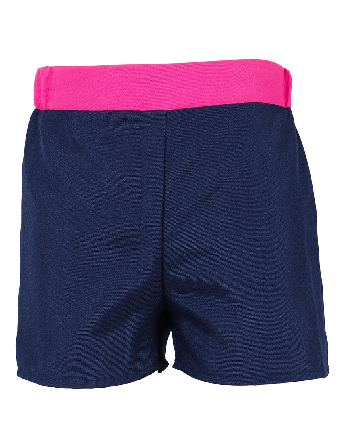 Short bleu marine avec ceinture rose du déguisement chanteuse Kpop pour fille