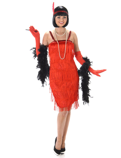 Red Charleston kostim sa ženskim rubovima