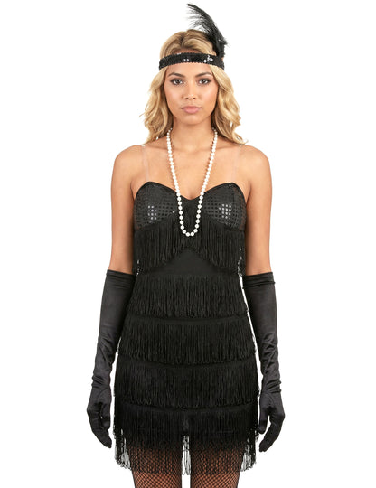 Seksi crni charleston kostim crni