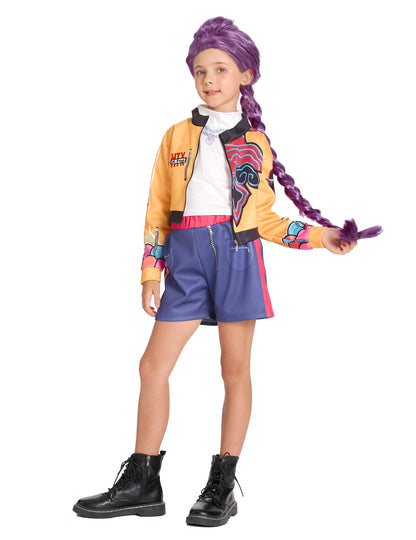 Kostim Lovkinje demona Kpop u kratkim hlačama za djevojčice 