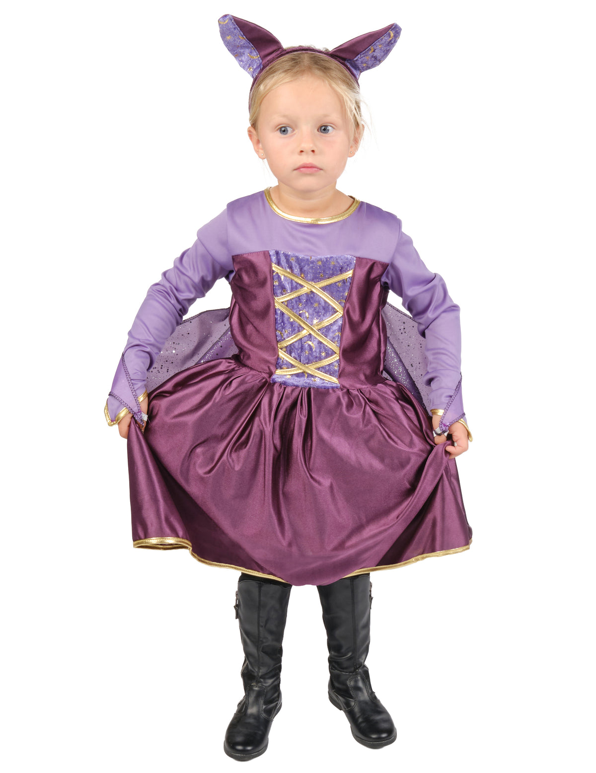 Vue de face de la robe du déguisement chauve-souris