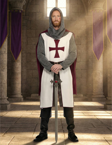 Luksuzni kostim templarskog viteza za muškarce 
