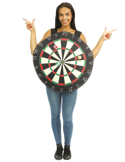 Déguisement cible de fléchettes avec 3 balles scratch pour adulte multicolore