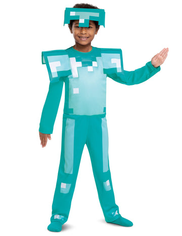 Klasični dječji kostim Minecraft Diamond Armor